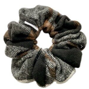 Regular Fall Scrunchie- Fall Flannel Double side Plaid
